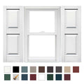 Raised Panel Vinyl Shutters (1 Pair) 14.75 x 80 Bright White O710