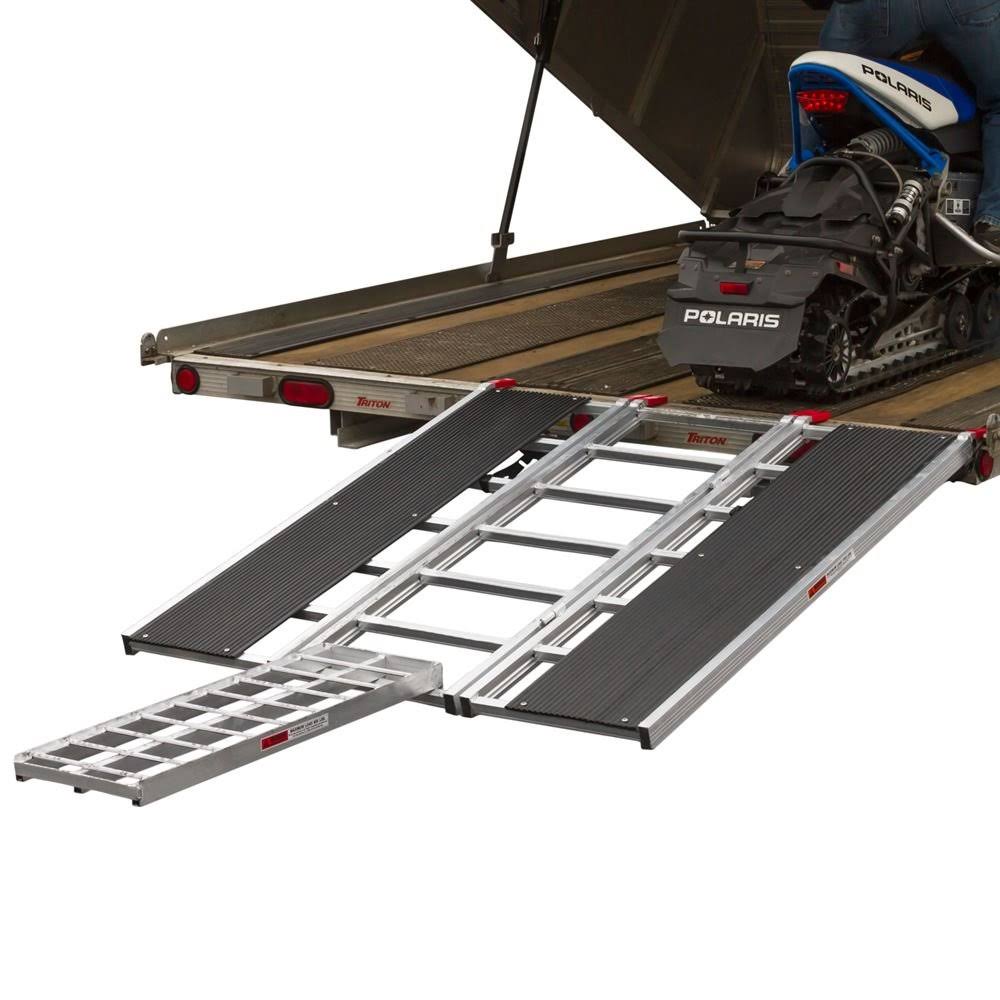 Snowmobile Loading Ramp with Center Extension Track E5149