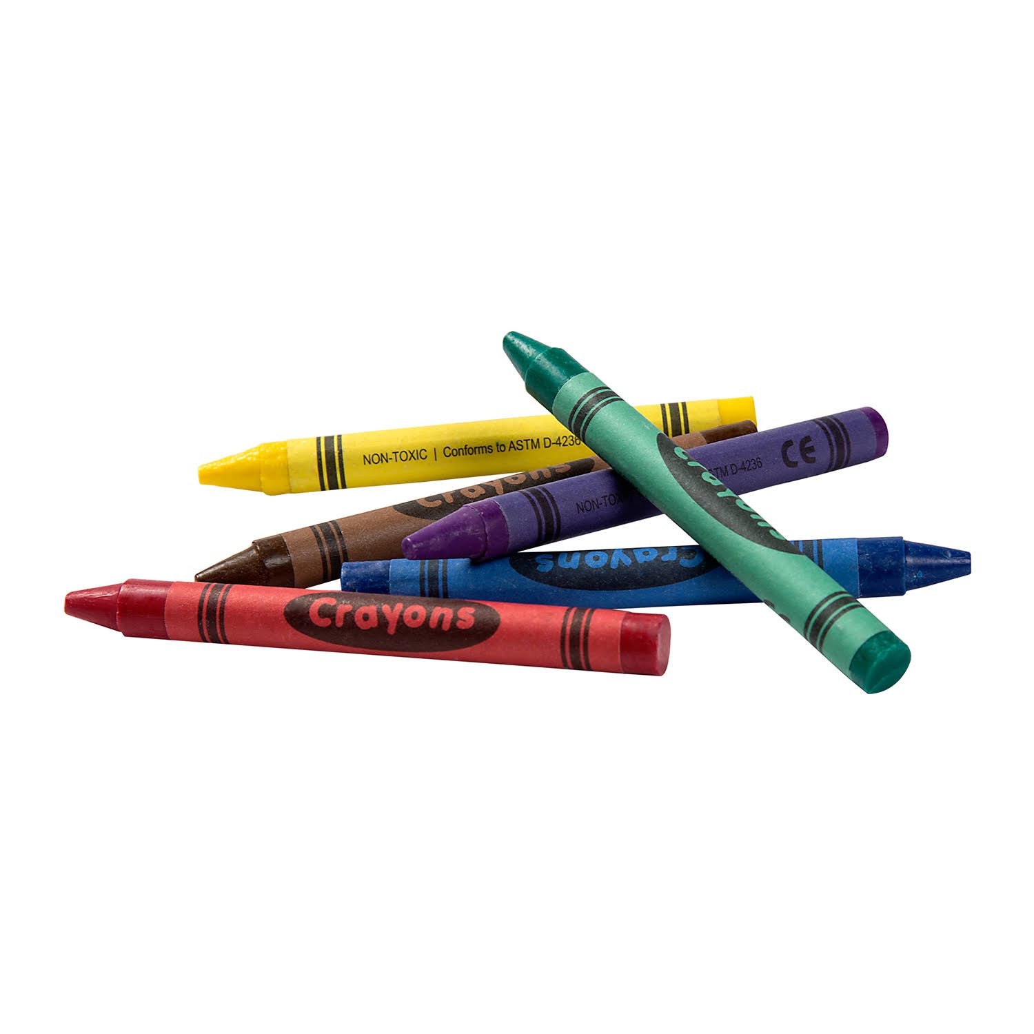 6 Color Bulk Crayons, Case of 3,000 G505109