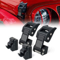 Aluminum Red Hood Latches Catch Kit Compatible with Jeep Wrangler JK JL Gladiator JT - 1 Pair R24159