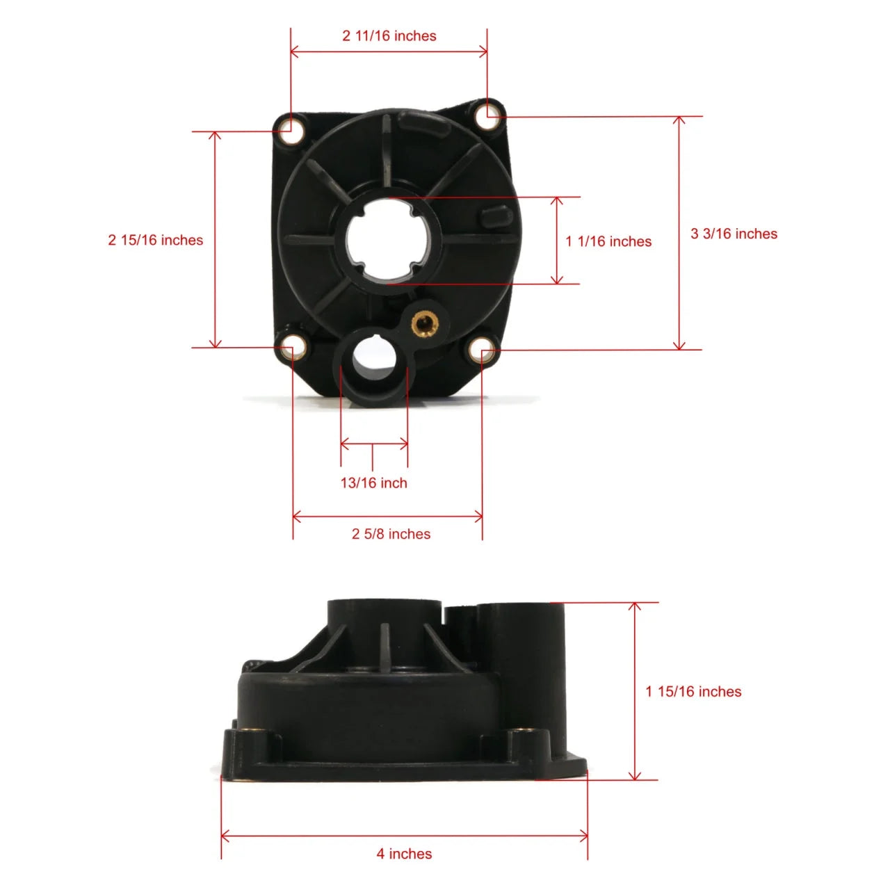 Water Pump Impeller Kit for 1979 Evinrude 75 HP with 20" Transom D412