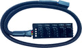 4 Pin Black Sleeved 1 to 5 Way PC Fan Splitter Hub Adapter Cable 14 Inches X242