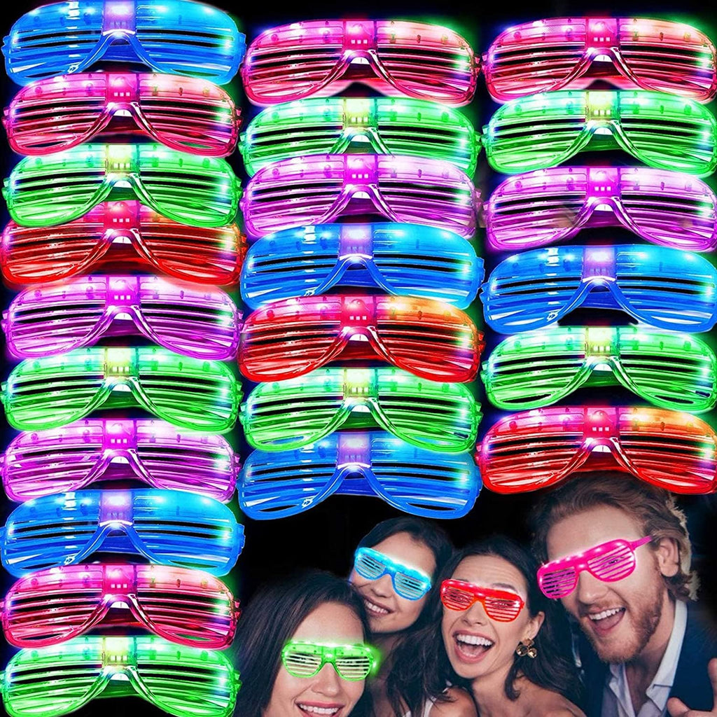 50 Pack LED Glow in The Dark Party Glasses S4510