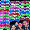 50 Pack LED Glow in The Dark Party Glasses S4510