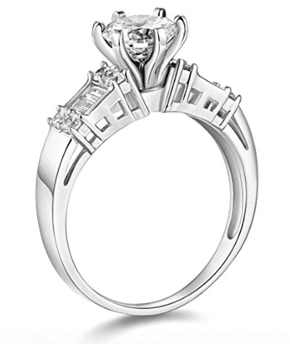 14K White Gold Engagement Ring Set L83078