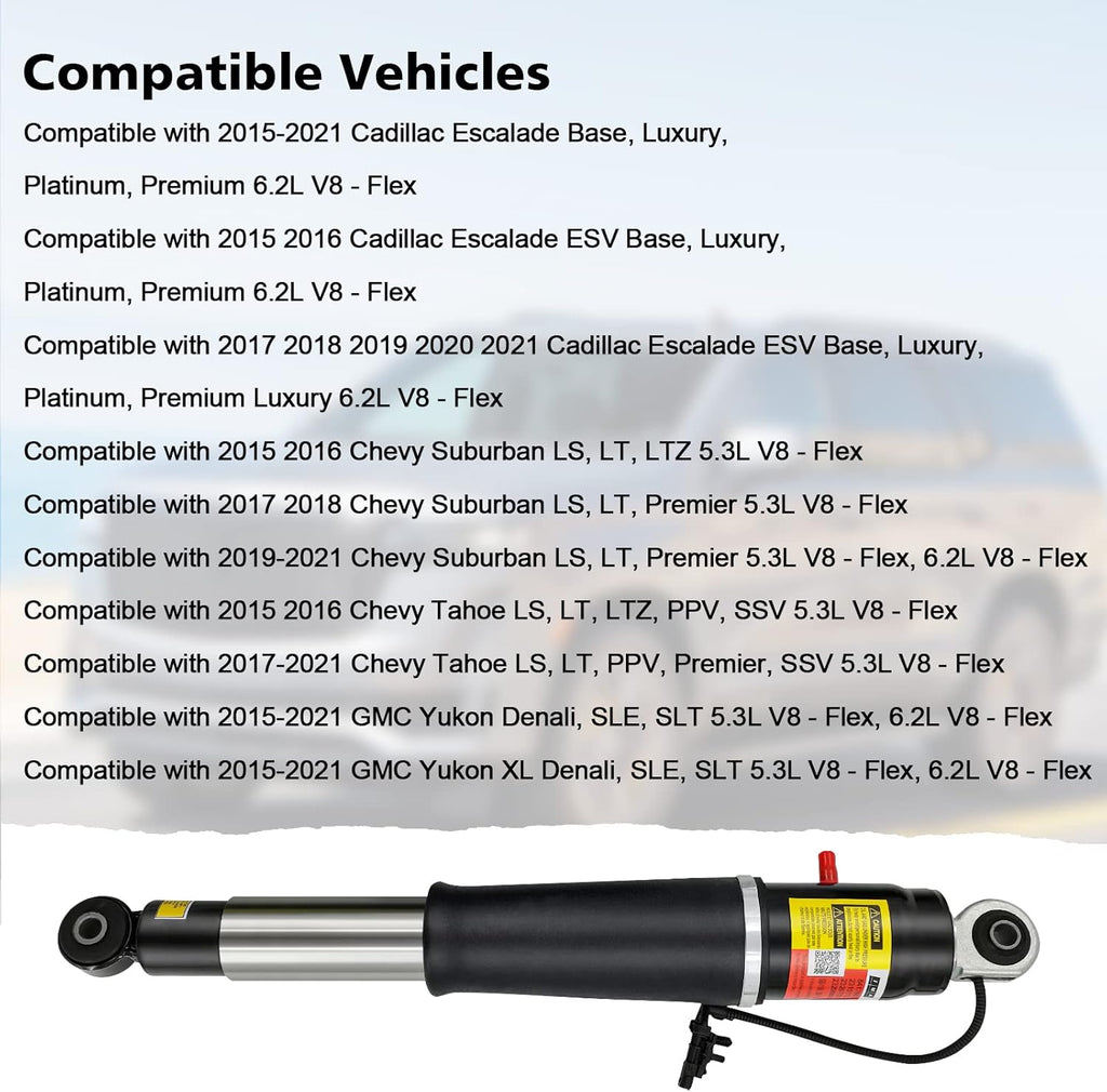 Rear Air Shocks and Struts Adjustable Car Suspension Shock Absorbers E7570