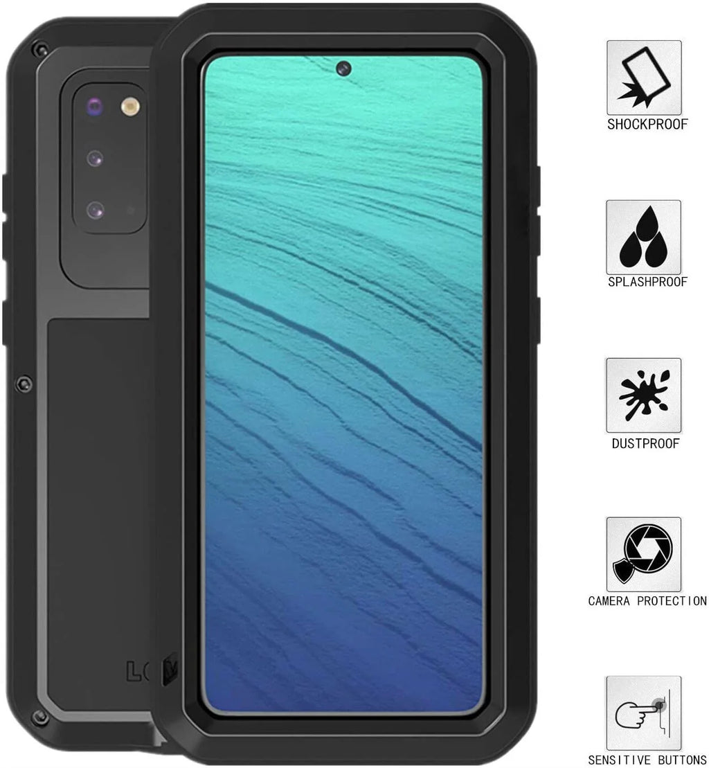 Heavy Duty Shockproof Aluminum Metal Case for Samsung Galaxy S20 G7496