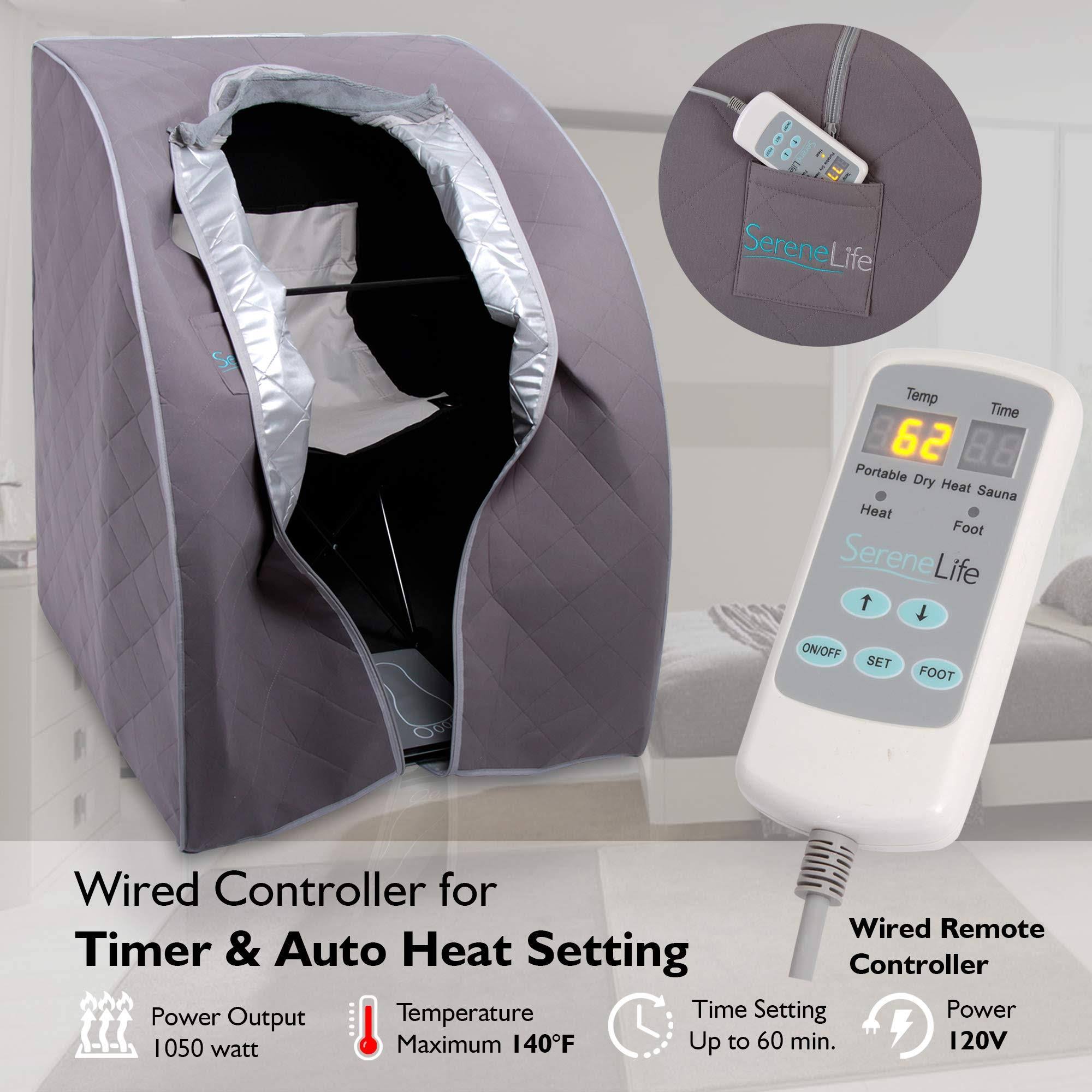 Portable Infrared Home Spa One Person Sauna with Foot Pad and Chair T523