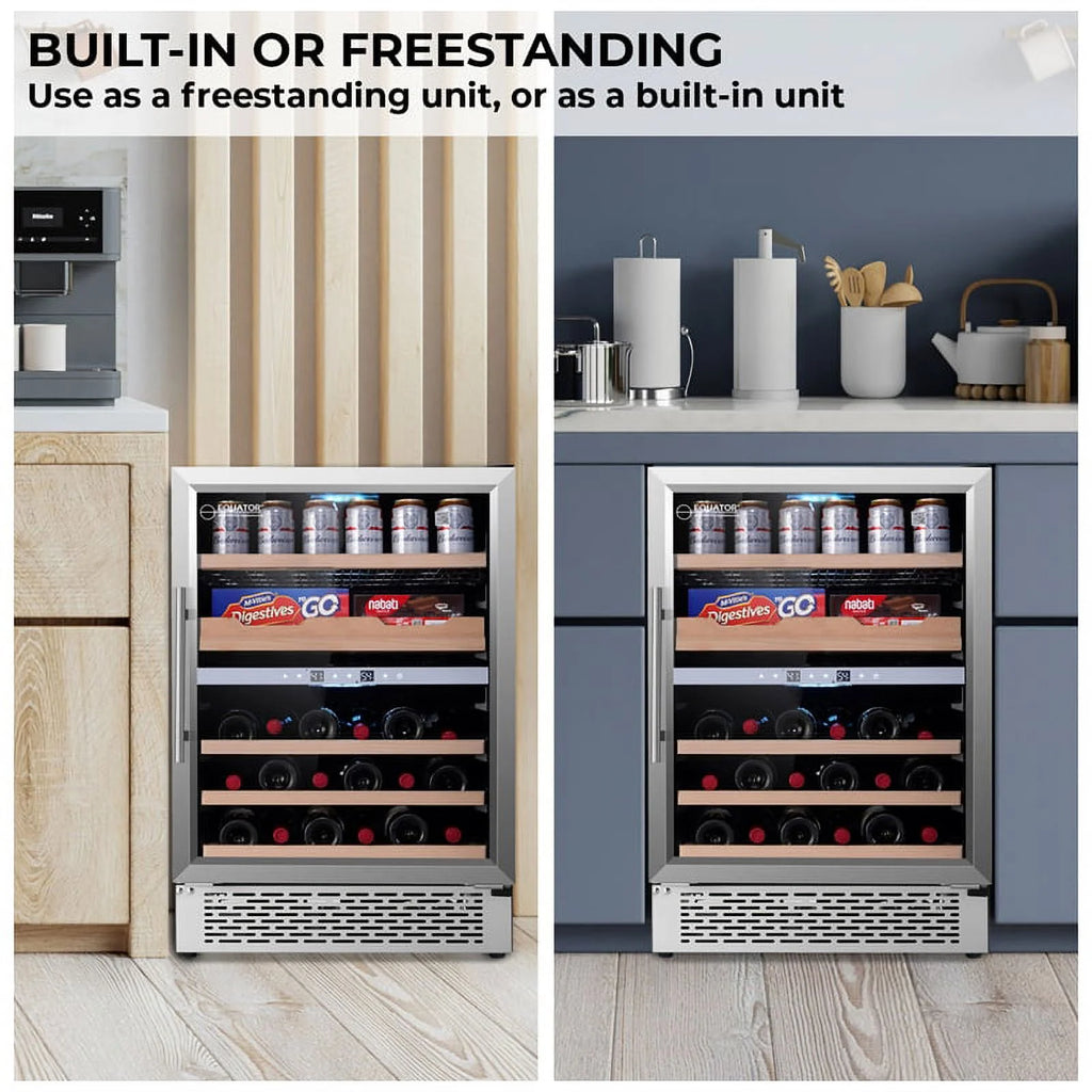 2-Zone Gourmet Center with Wine Bottle Storage K47827