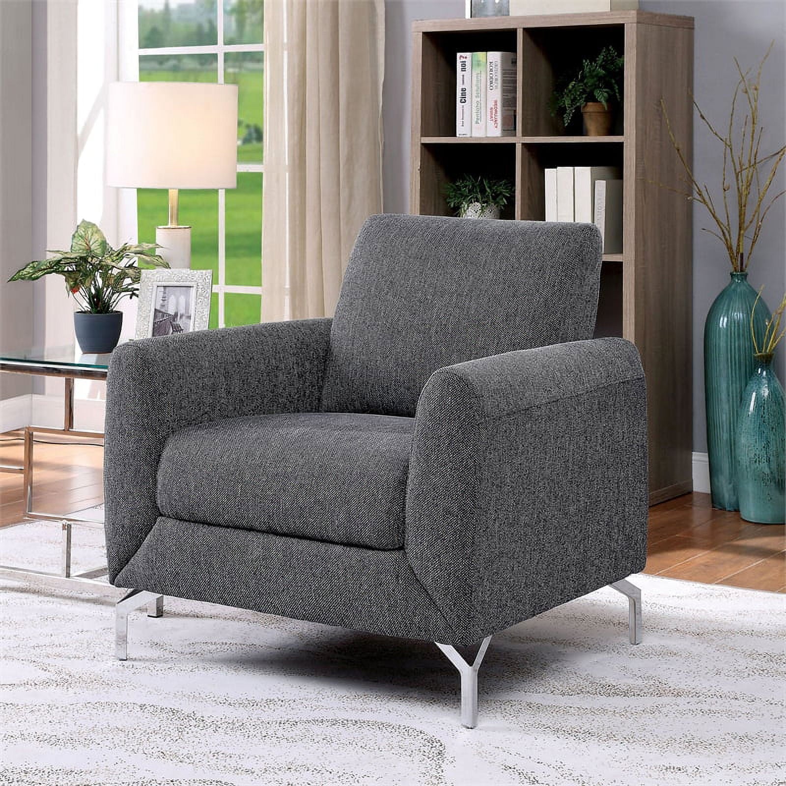 Gray Fabric 3-Piece Sofa Set P29761