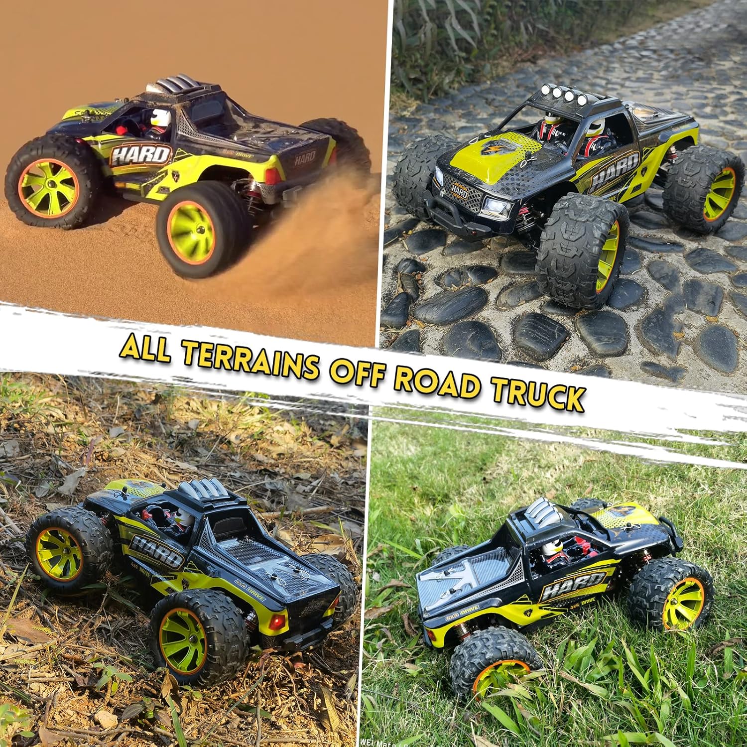1:14 Scale RC Monster Truck with 3 Batteries J71531