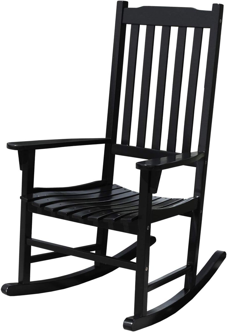 White Acacia Wood Porch Rocking Chair N187