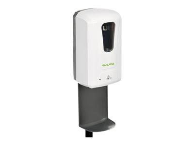 White Automatic Gel Hand Sanitizer and Soap Dispenser with Floor Stand A10452