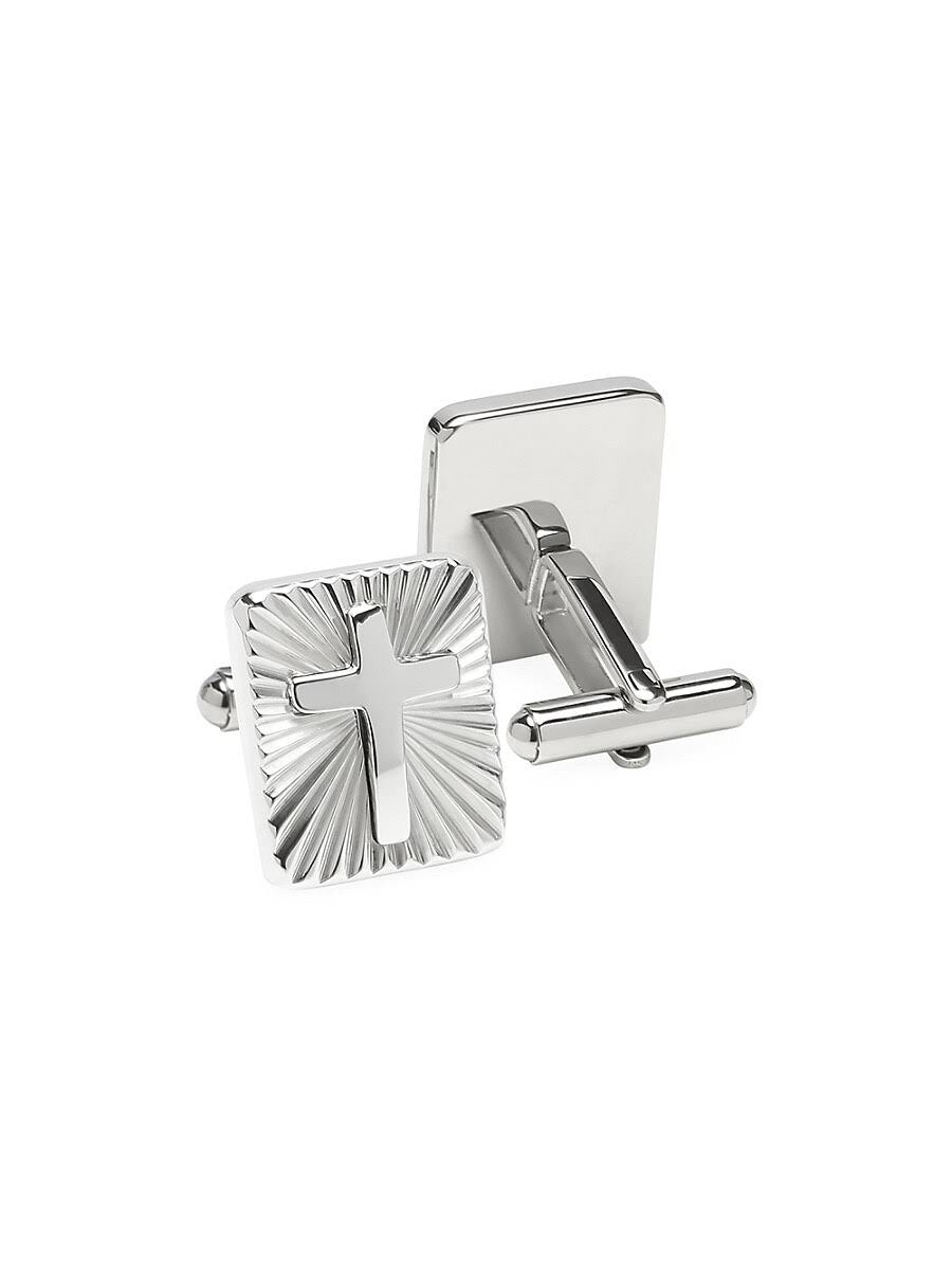 Silver Cross Cufflinks T3714