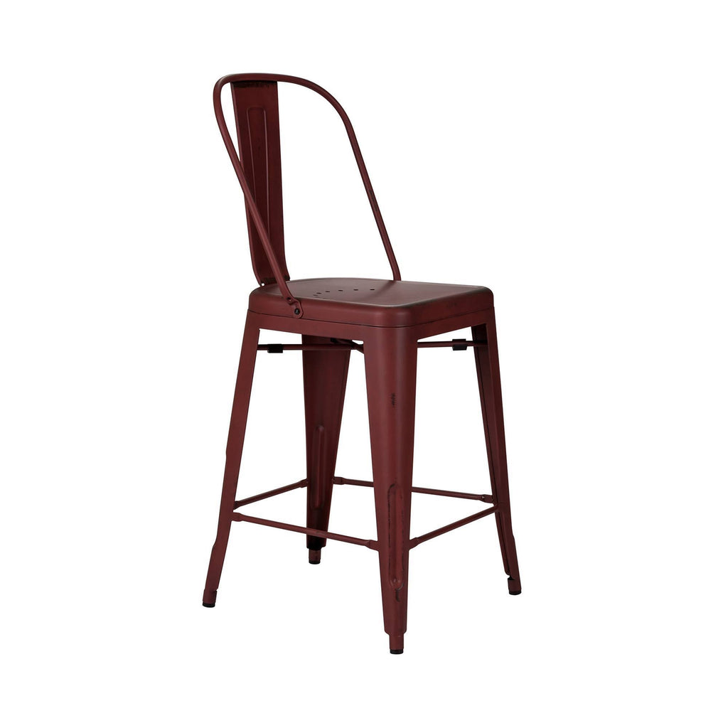 Red Back Counter Stool Set of 2 W33596