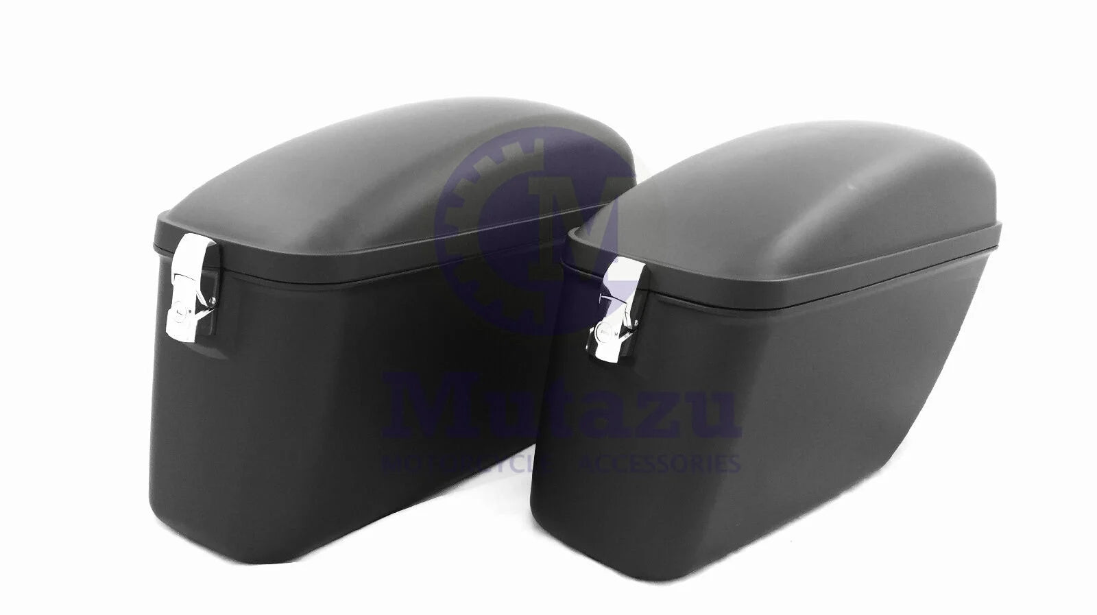 Matte Black Hard Motorcycle Saddle bags J33271