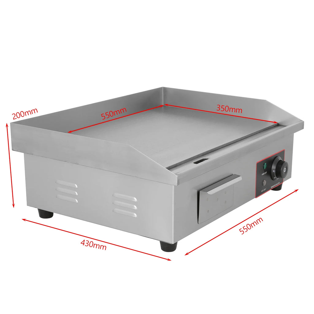 22In Non-Stick Stainless Steel Electric Countertop Griddle E620