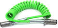 7-Way ABS Coiled Cable 15 Ft Trailer Electrical Power Cord Z536452