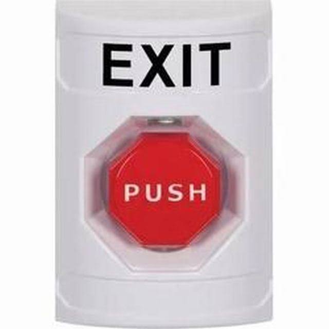 Whte Safety Switch with Momentary Button P306