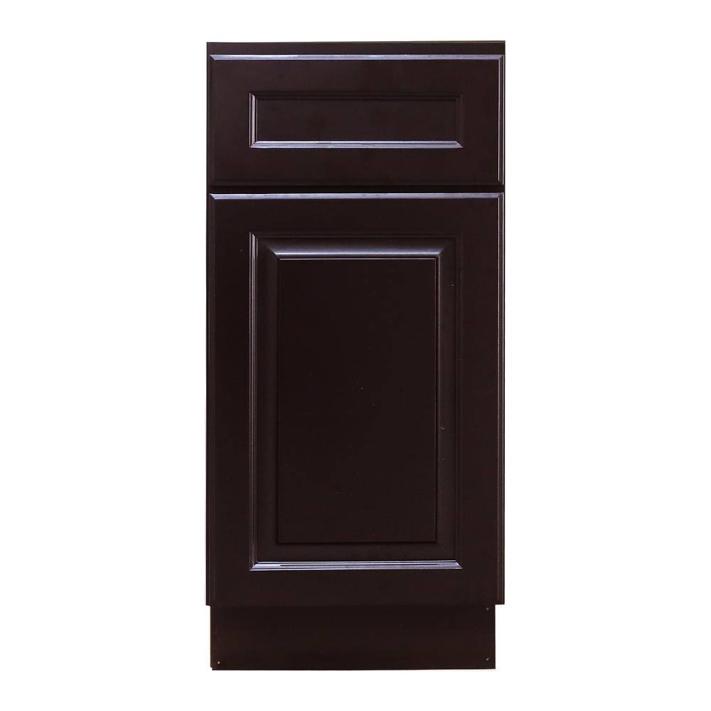 Dark Espresso Base Cabinet with 1-Door and 1-Drawer P11498