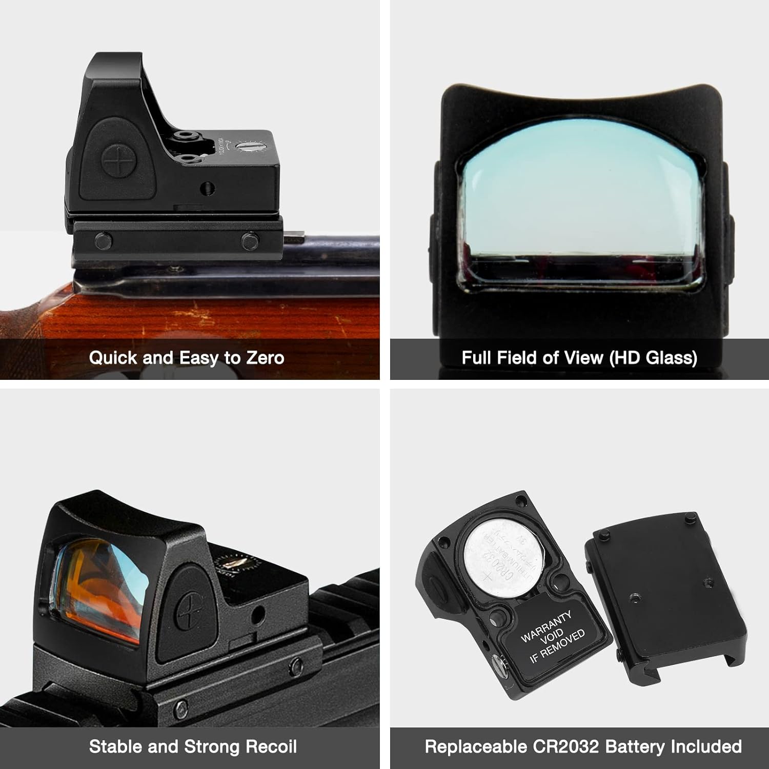 Red Dot Sight 3.25 MOA Reflex Sight, Pack of 2 L283