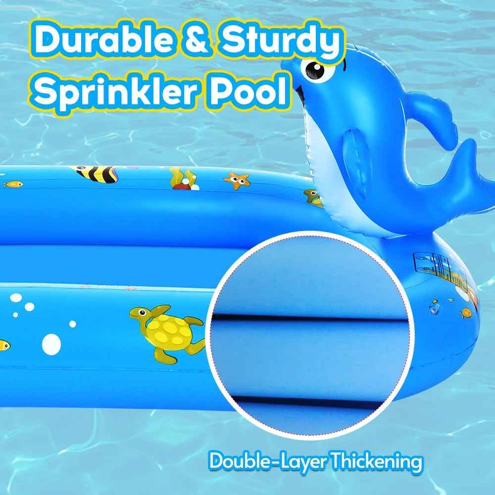 Inflatable Sprinkler Pool 170 * 101cm Q278