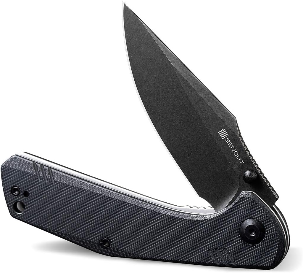 Folding Pocket Knife with D2 Satin Blade G10 Handle J172962