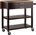 Cappuccino Natural Kitchen Cart K554532