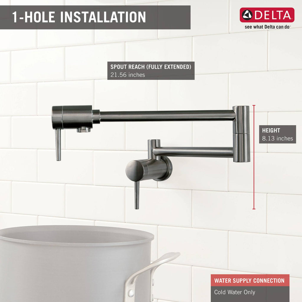 Black Stainless Pot Filler M9440