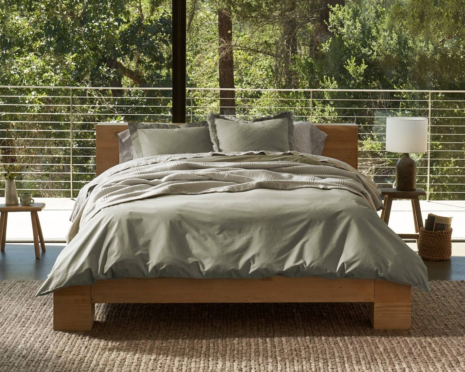 Organic 300 Percale King Duvet Cover - Natural R710747