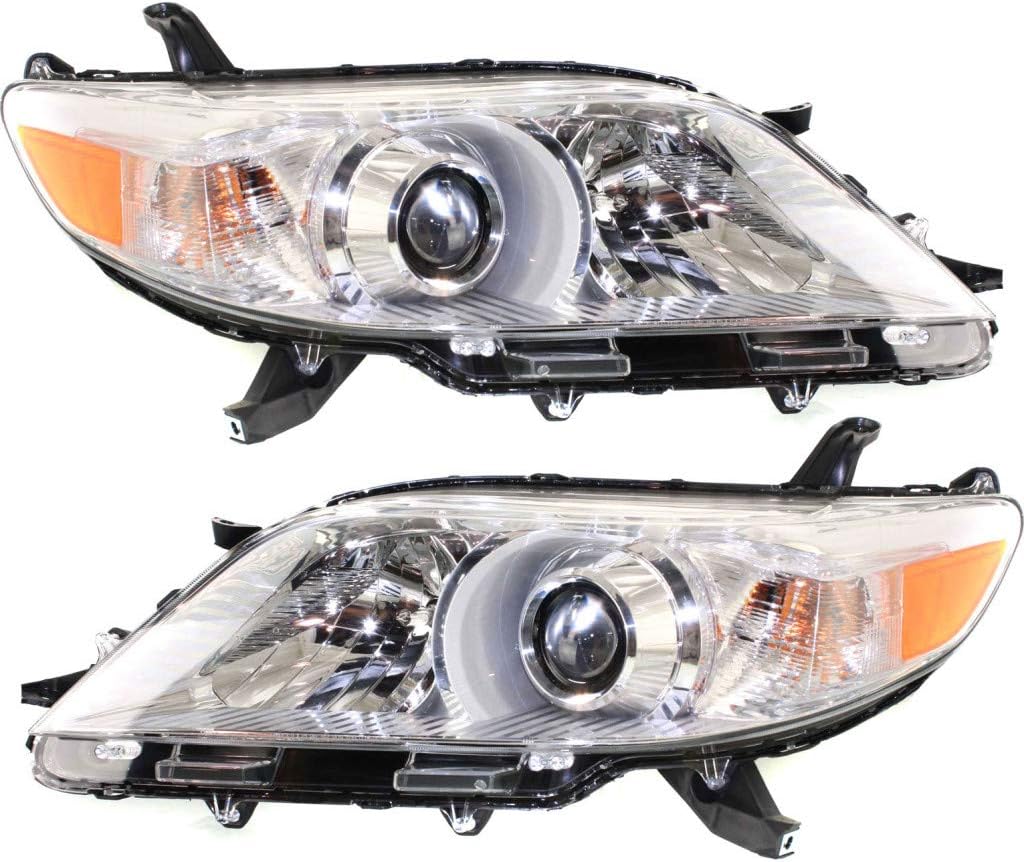 Headlight Assembly Pair for Toyota Sienna 2011-2014 A10072