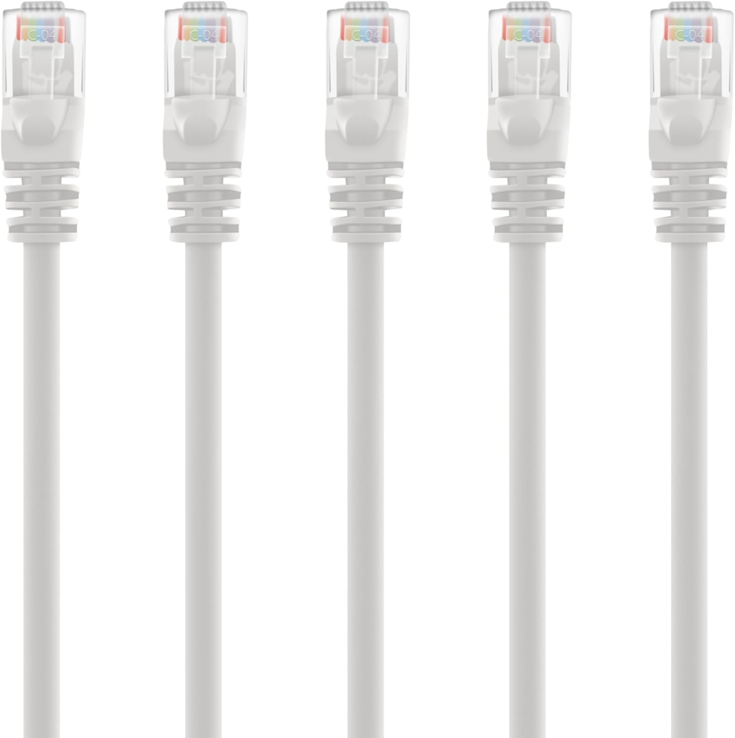 Cat 6 Ethernet Cable 3 ft (50-Pack) White P7786