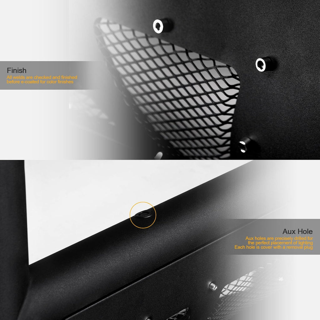 Matte Black Studded Mesh Bull Bar K66208