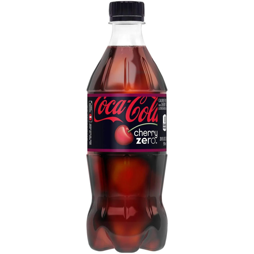 Cherry Zero Soda 20oz Bottles (Pack of 12) K302018