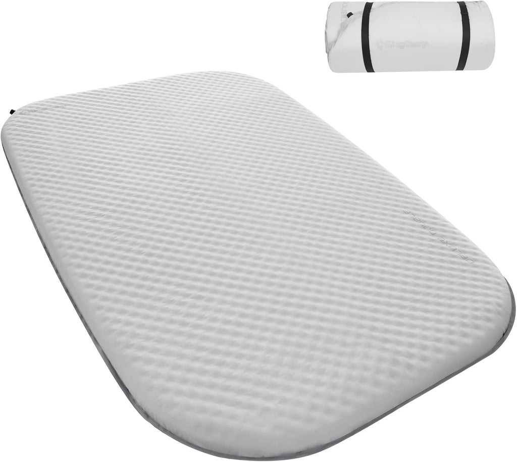 Self Inflating Camping Mat 11 R Value 3 Thick Camping Pad Lightgrey S7773