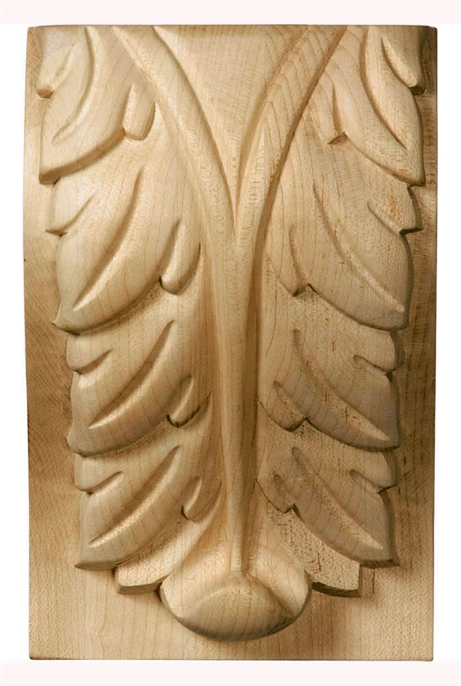 Cherry Extra Large Acanthus Leaf Block Corbel Q205432