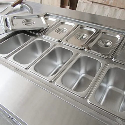 22" Double Round Pans Fried Ice Cream Machine with 10 Refrigerated Tanks D698