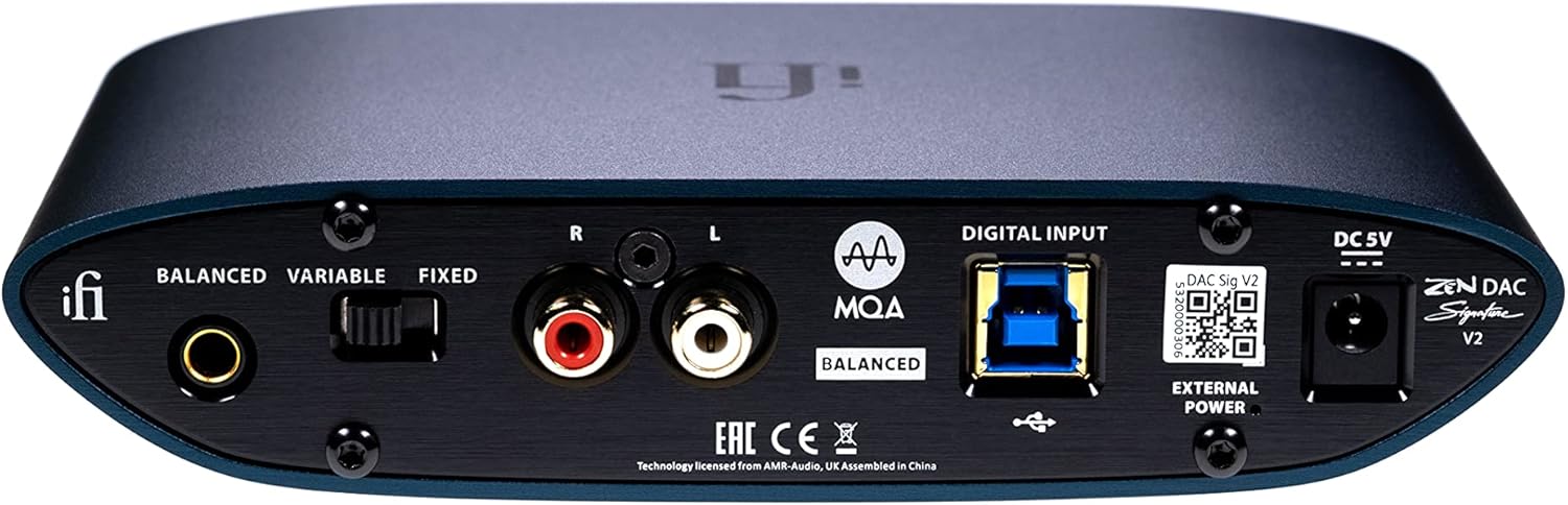 Zen DAC Signature V2 HiFi Desktop DAC with USB3.0 B Input / Outputs 4.4mm Balanced / RCA V6760
