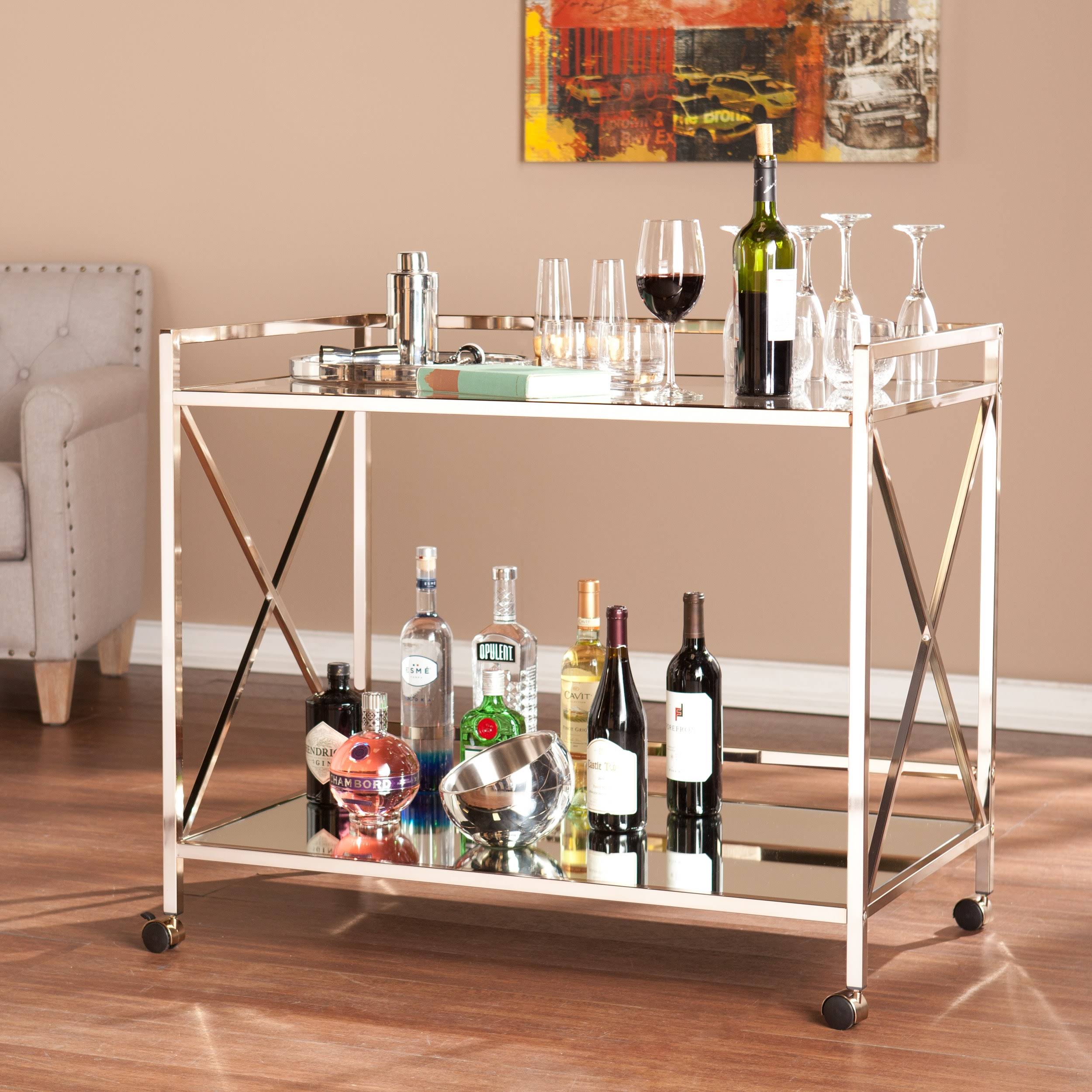 Silver Bar Cart A4827