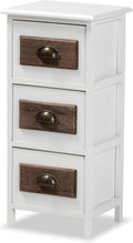 Walnut Brown/White Multipurpose Shelving and Cabinets V8419