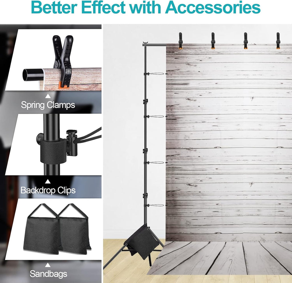 8.5x10ft Backdrop Stand Kit with Carrying Bag Y856953