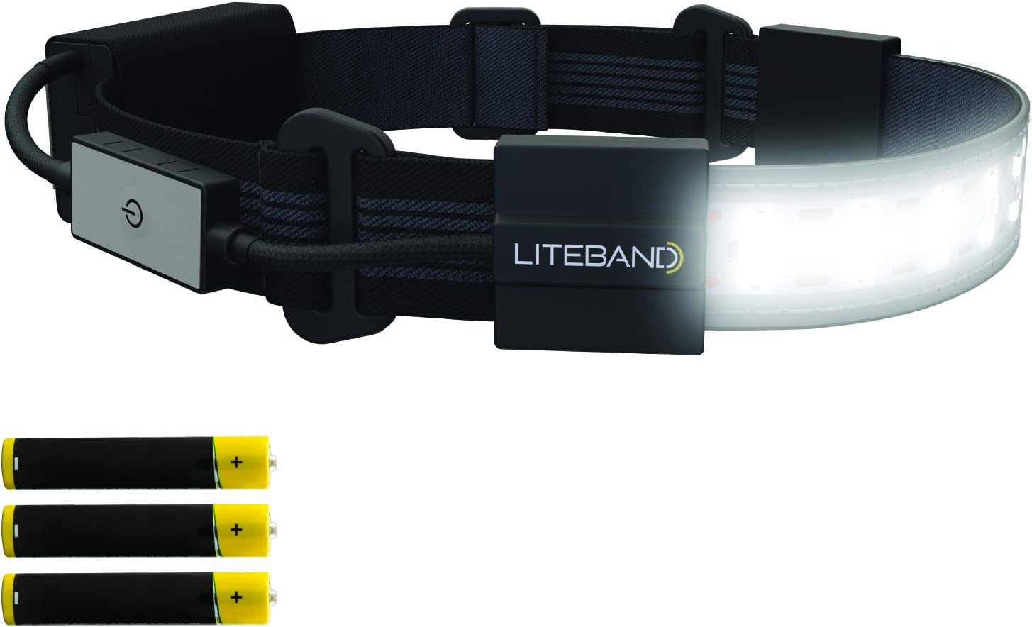 Wide-Beam LED Headlamp, 300 Lumens, Adjustable I577