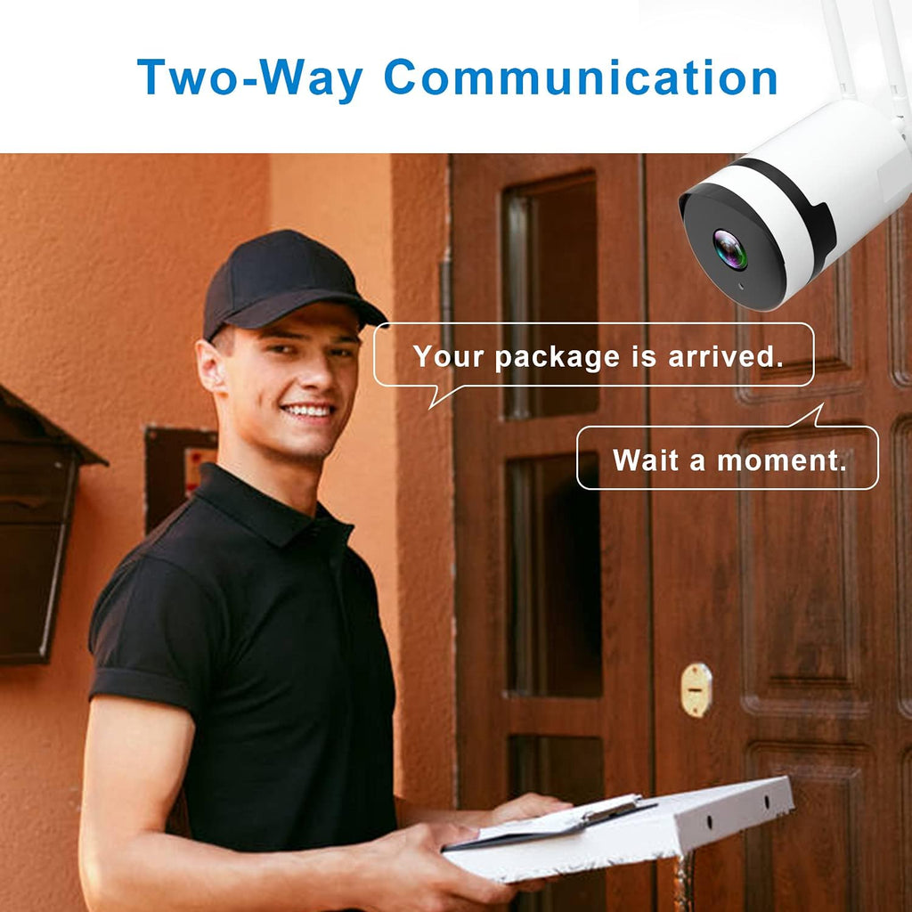 Outdoor Security Camera System with Two Cameras and Base Station A1698