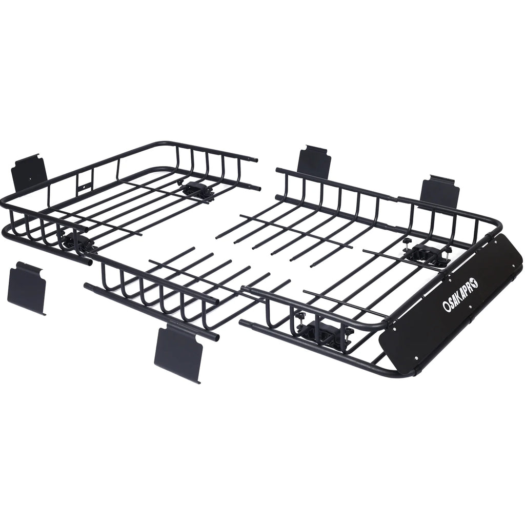 Black Steel Roof Rack Cargo Carrier Basket M2212
