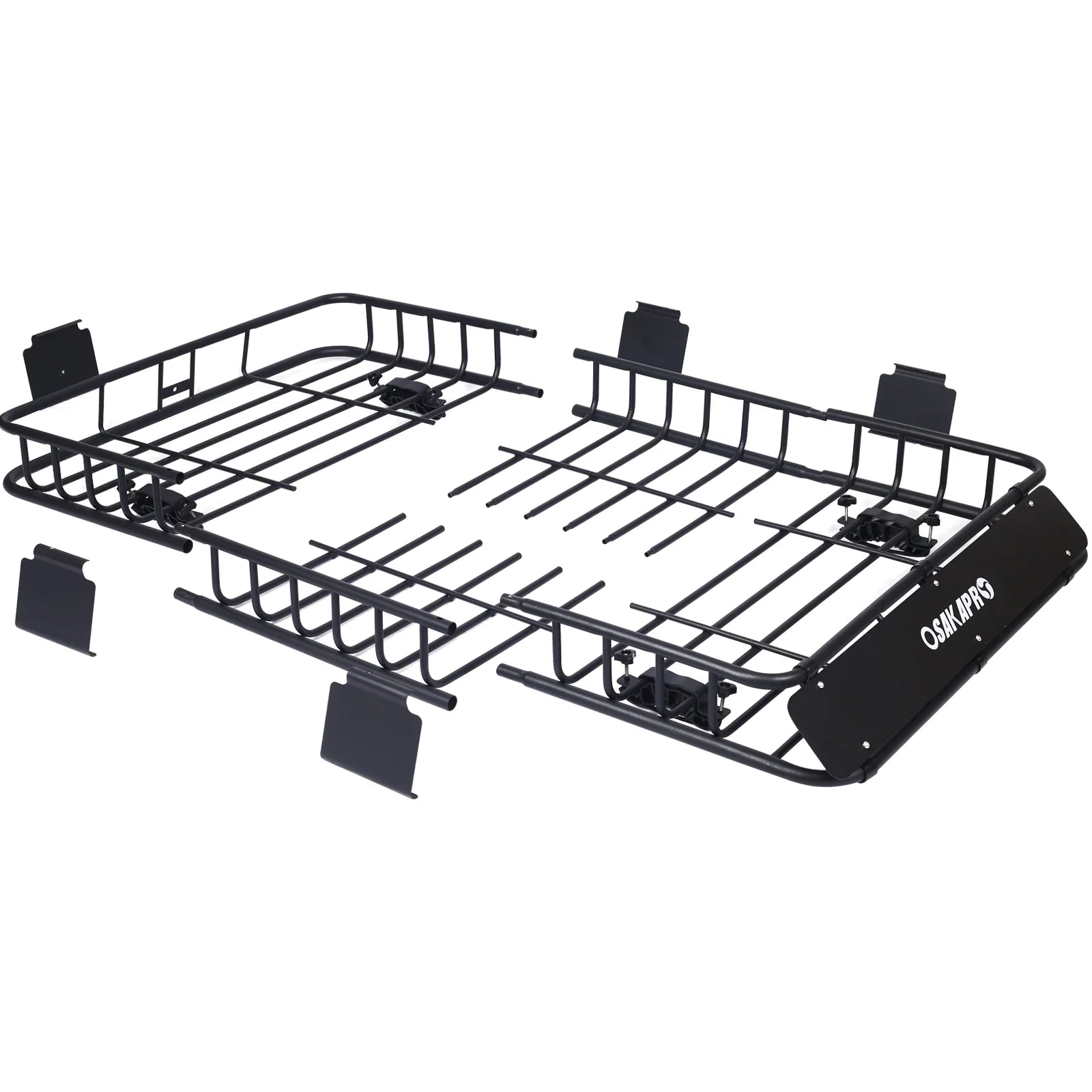 Black Steel Roof Rack Cargo Carrier Basket M2212