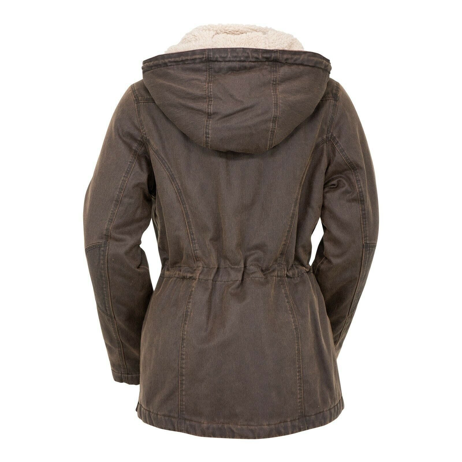 Brown Removable Hood Jacket P4822