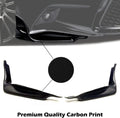 Carbon Print Front Bumper Lip Unpainted Matte Black Q23216