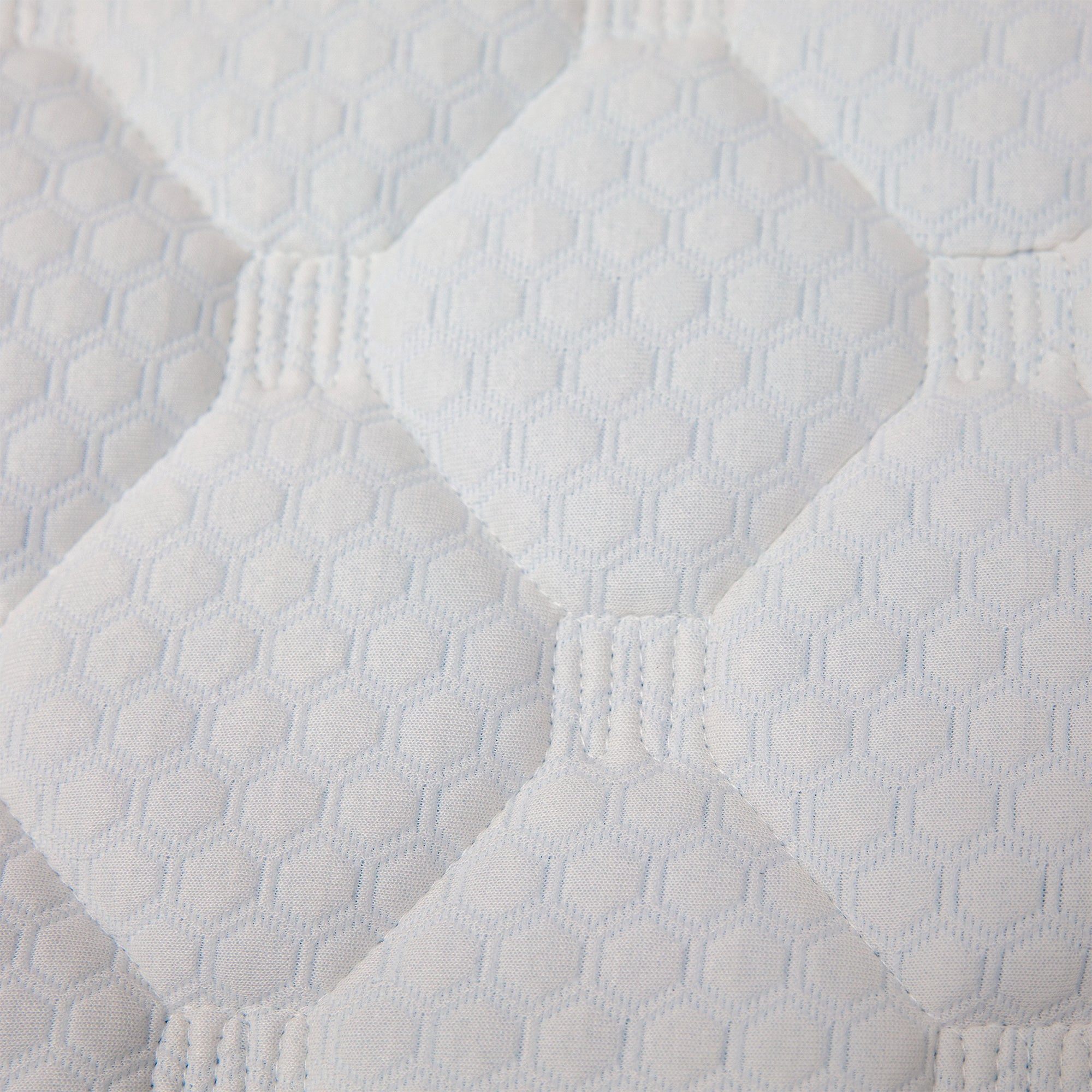 White Full Quilted Memory Foam Mattress Topper L518