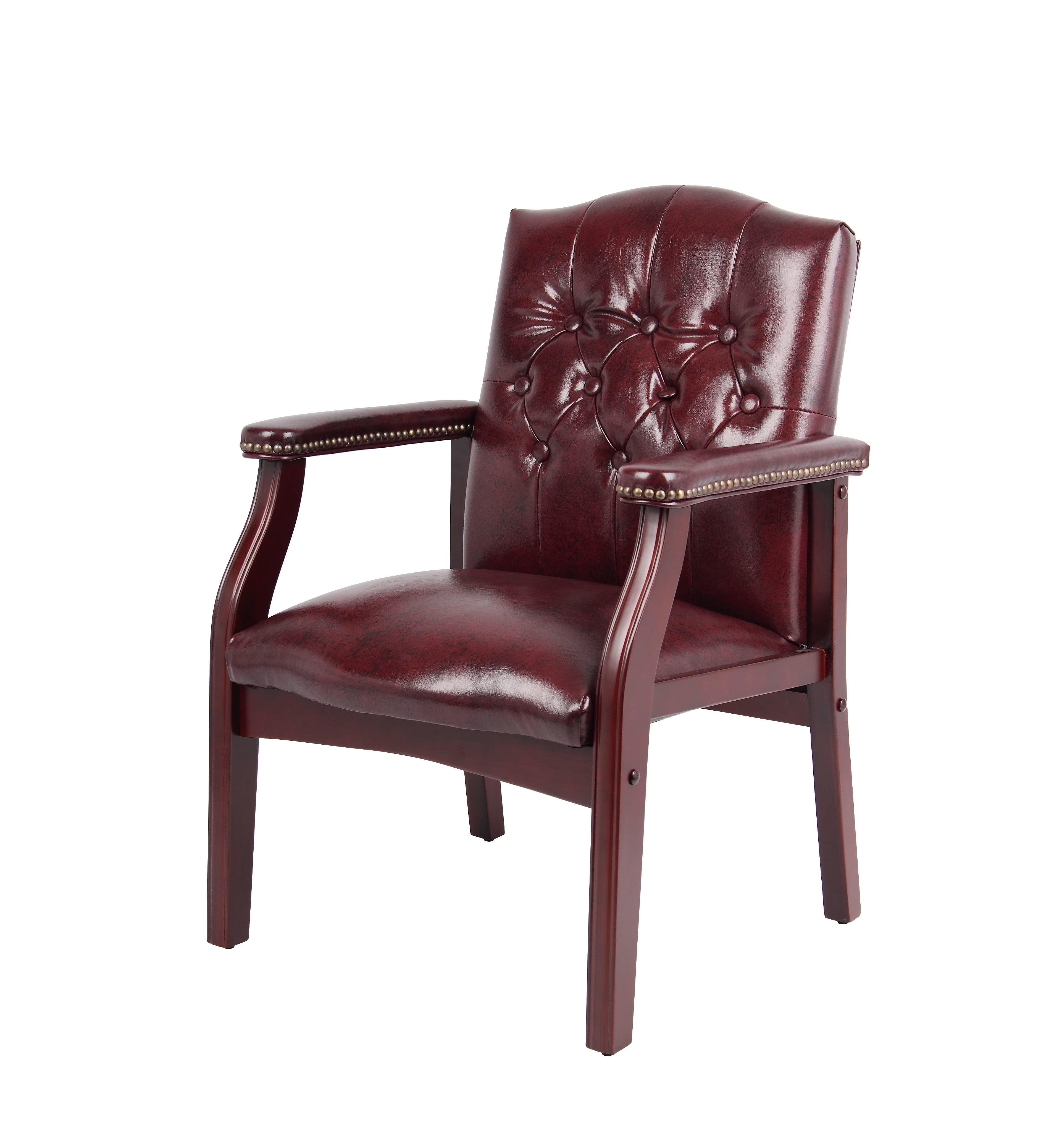 Burgundy Traditional Guest Chair H9965