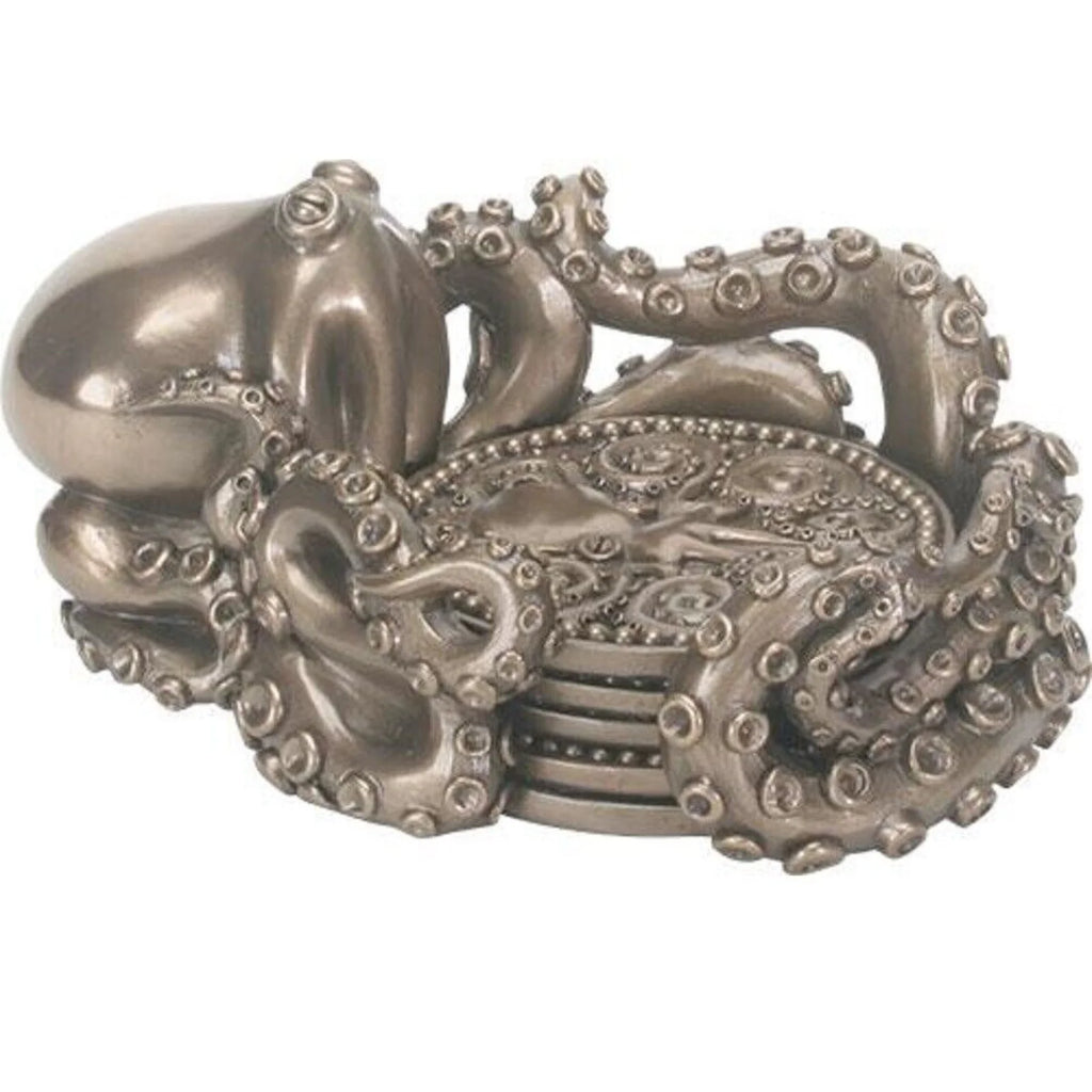 Octopus Coaster Holder with 4 Coasters E68451